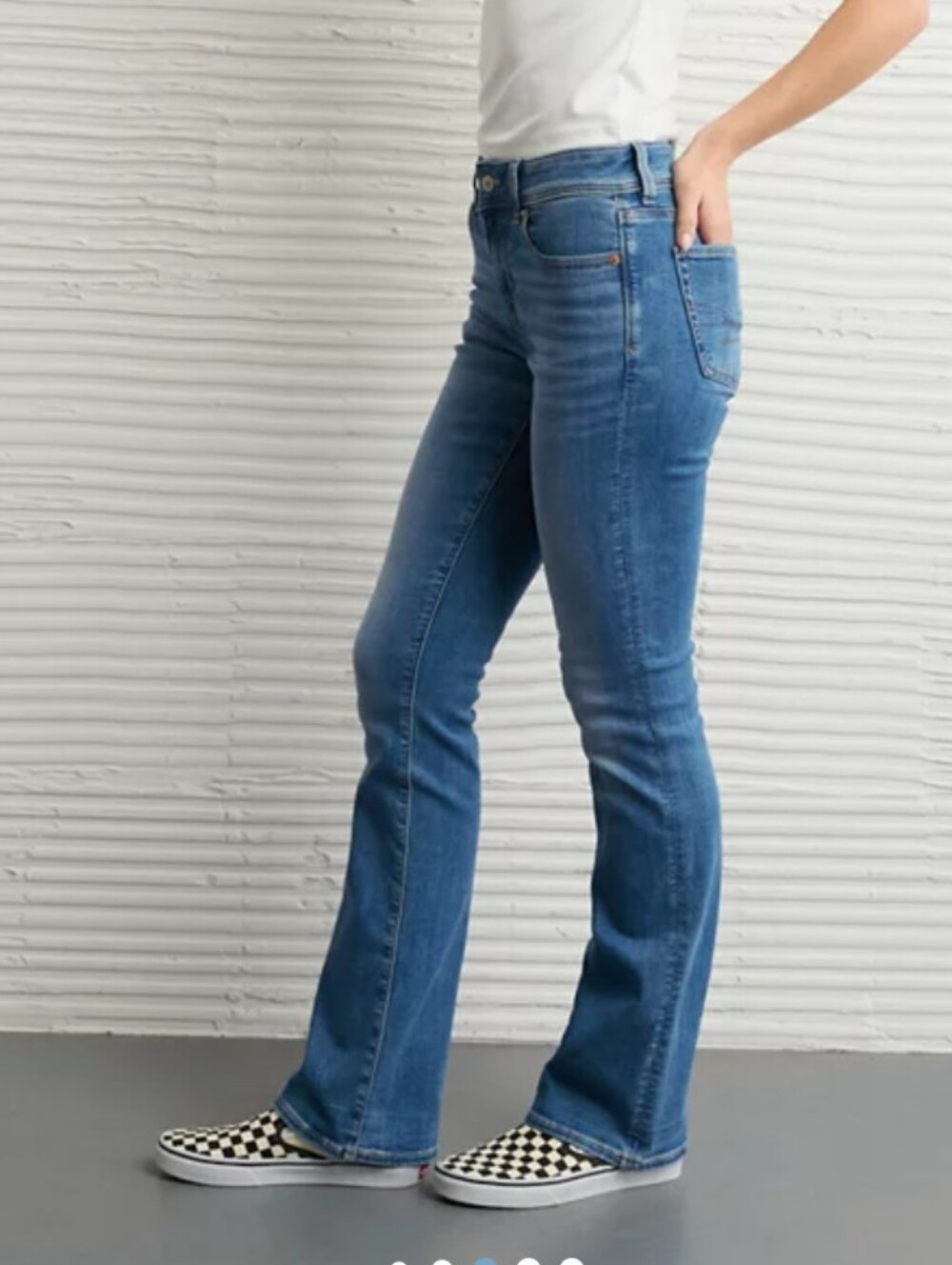 American Eagle Kick Bootcut Mid Rise Women's Jeans Medium Wash sz 10. - Picture 3 of 16
